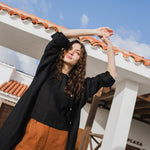 BAY cropped linen top - notperfectlinen