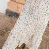 R: PAULA slip linen dress (Size: S; Color: Mid Sand Gingham)