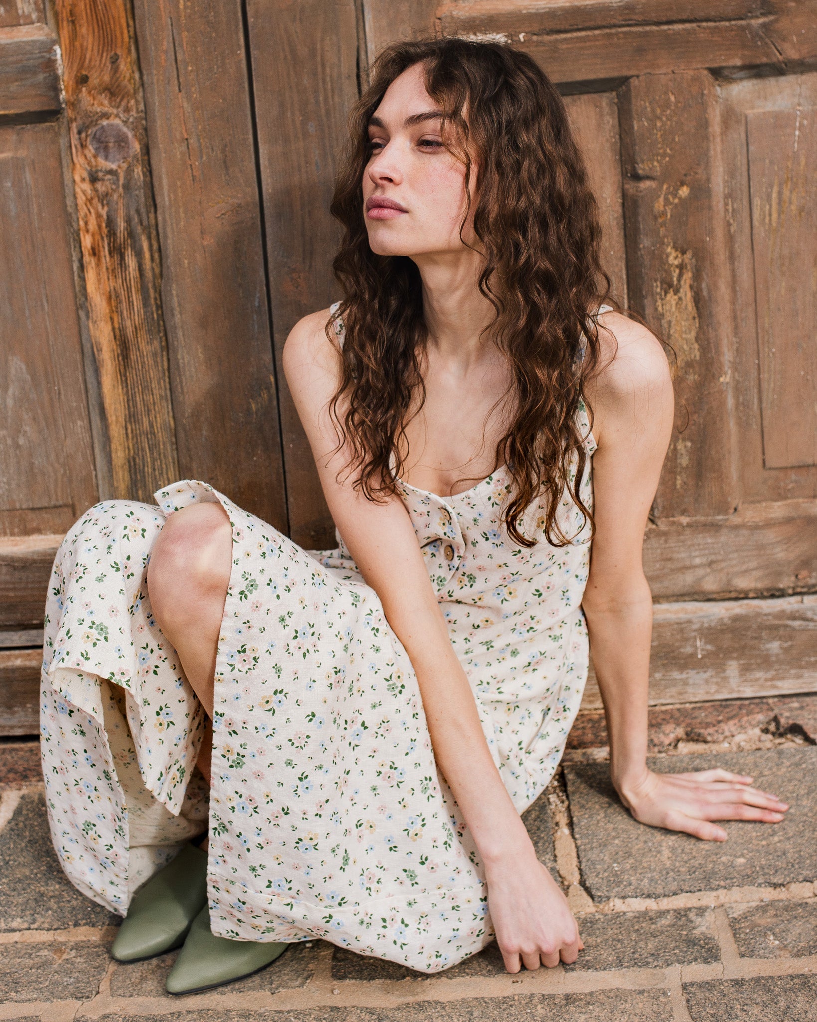 PAULA slip linen dress - notperfectlinen