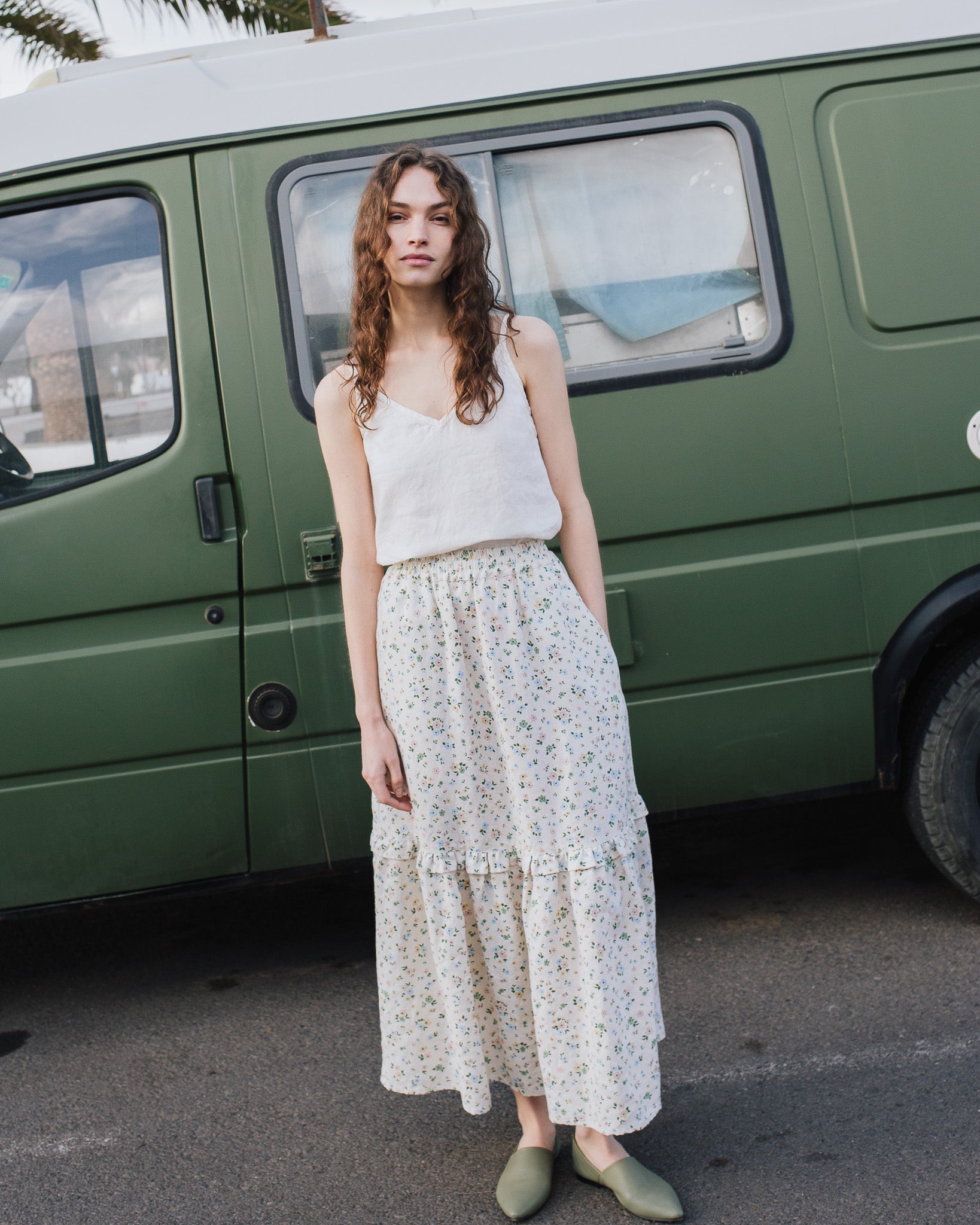 WILLOW maxi linen skirt - notPERFECTLINEN