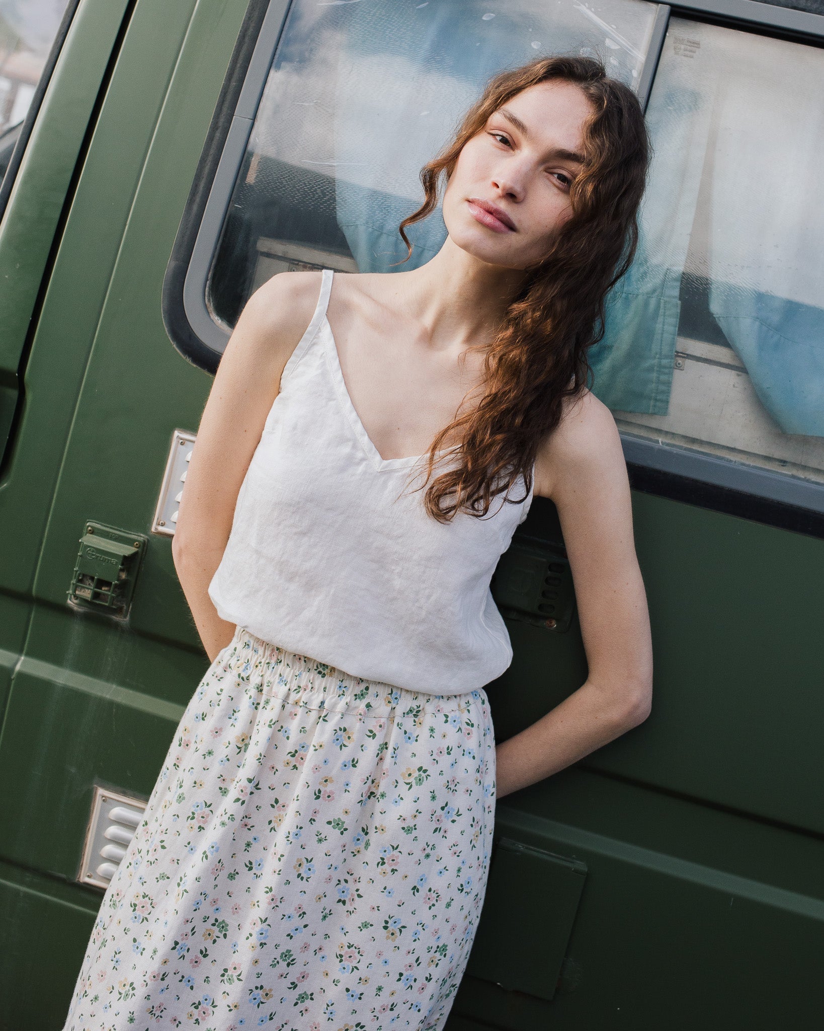 SORRENTO cami linen top - notPERFECTLINEN