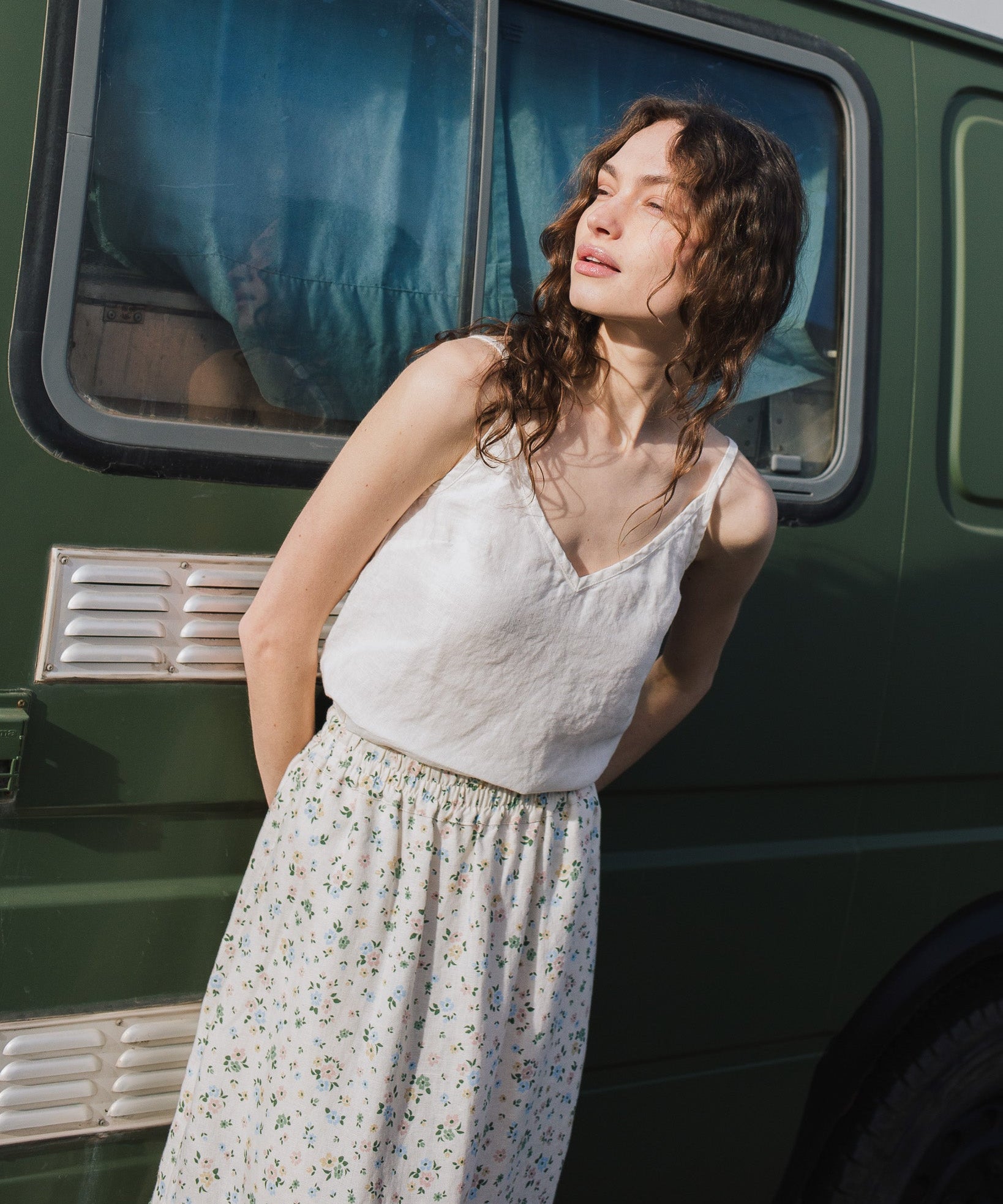 SORRENTO cami linen top - notPERFECTLINEN