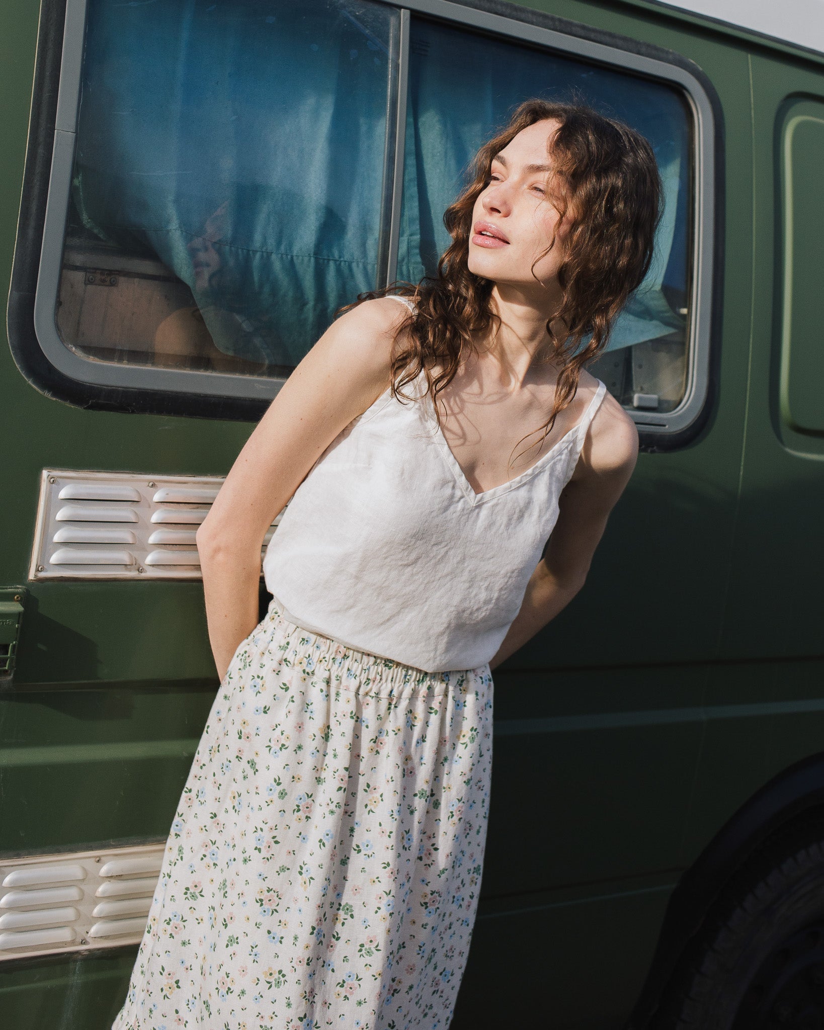 SORRENTO cami linen top - notPERFECTLINEN