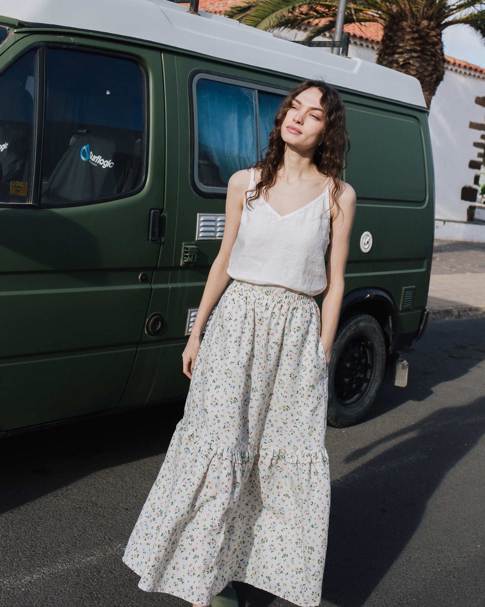 WILLOW maxi linen skirt - notPERFECTLINEN