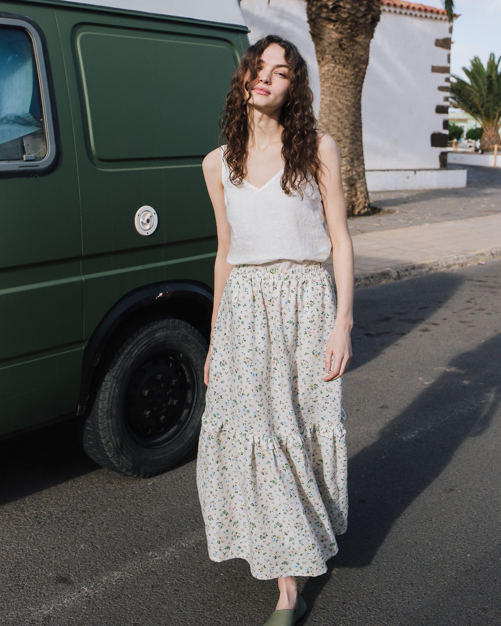 SORRENTO cami linen top - notPERFECTLINEN