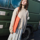 R: WILLOW maxi linen skirt (Size: S; Color: Light Red Checks)