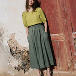 OIA gathered linen skirt - notperfectlinen