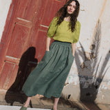 OIA gathered linen skirt - notperfectlinen