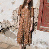 ELYSIAN V-neck linen dress - notperfectlinen