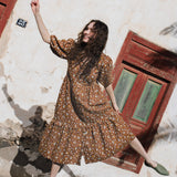 ELYSIAN V-neck linen dress - notperfectlinen