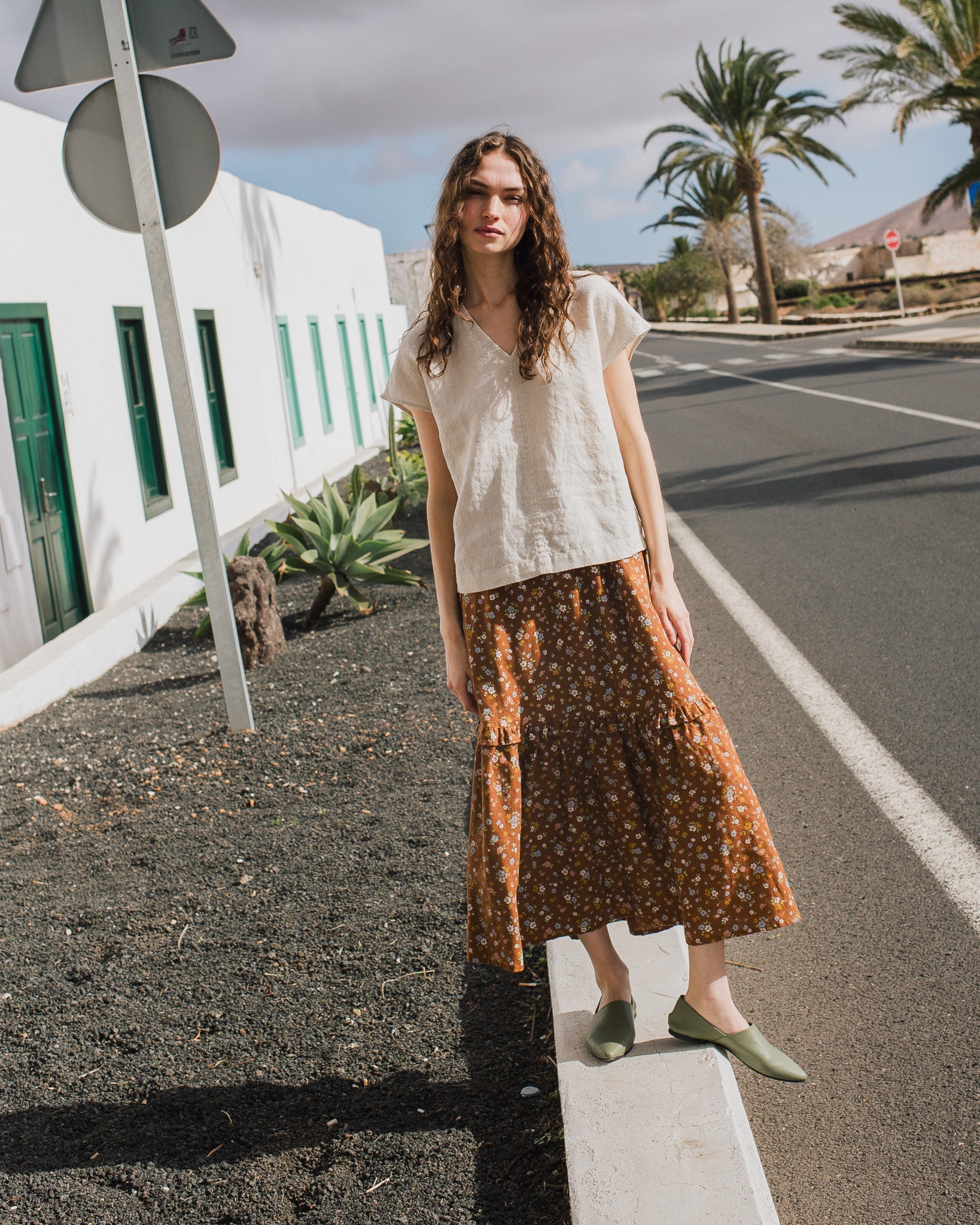 MALTA boxy linen top - notperfectlinen