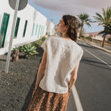 MALTA boxy linen top - notperfectlinen