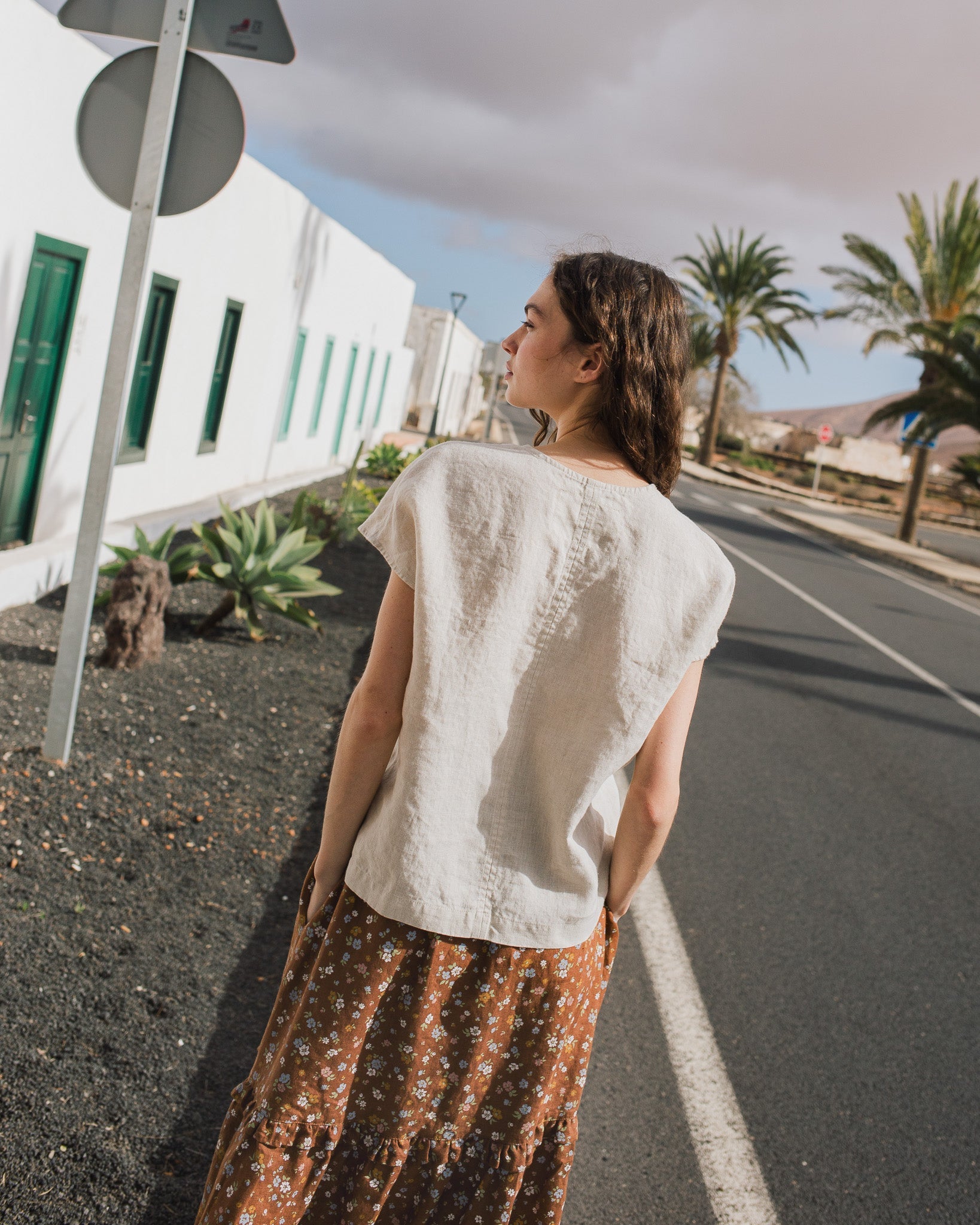 MALTA boxy linen top - notperfectlinen