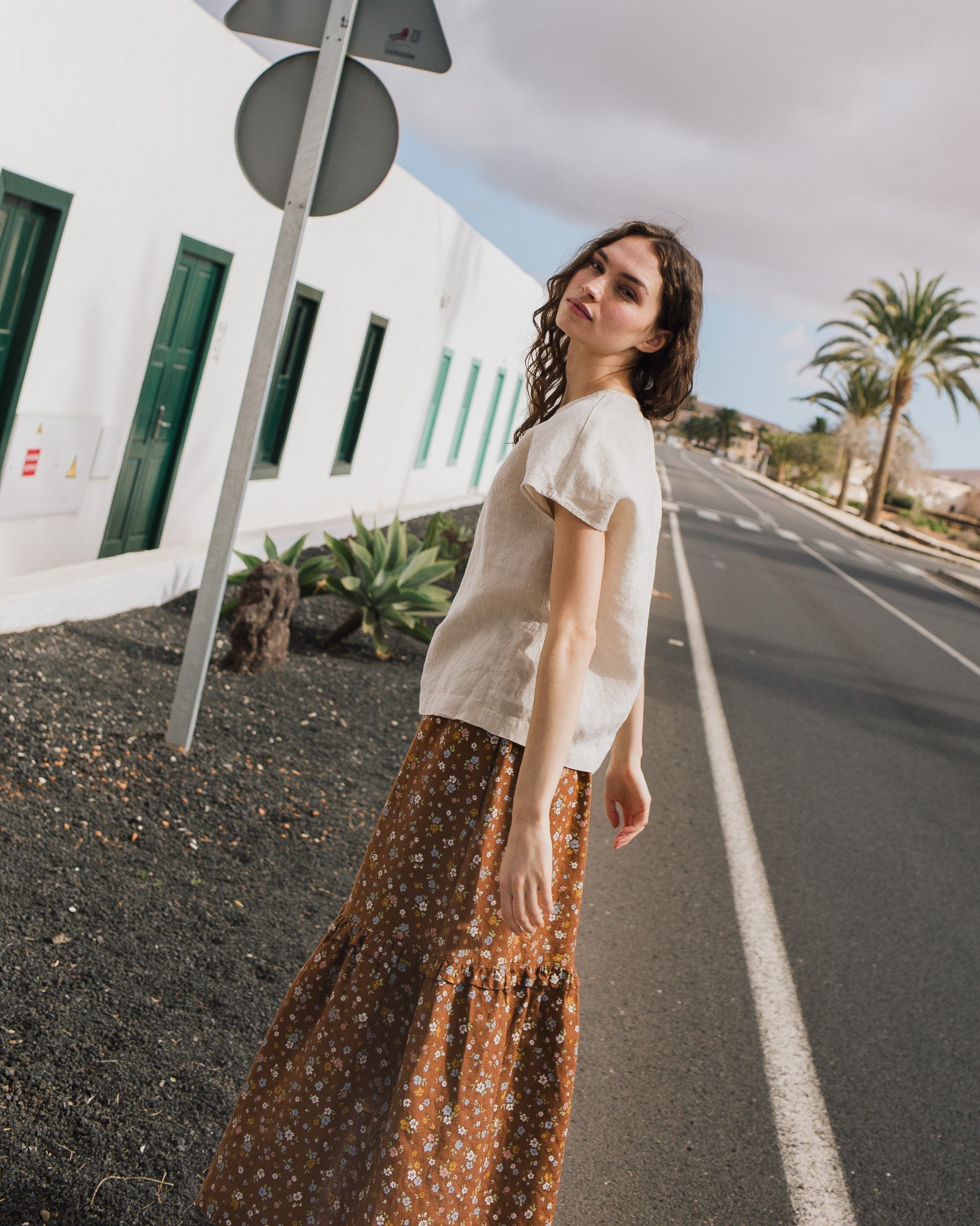 MALTA boxy linen top - notperfectlinen