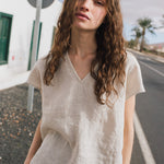 MALTA boxy linen top - notperfectlinen