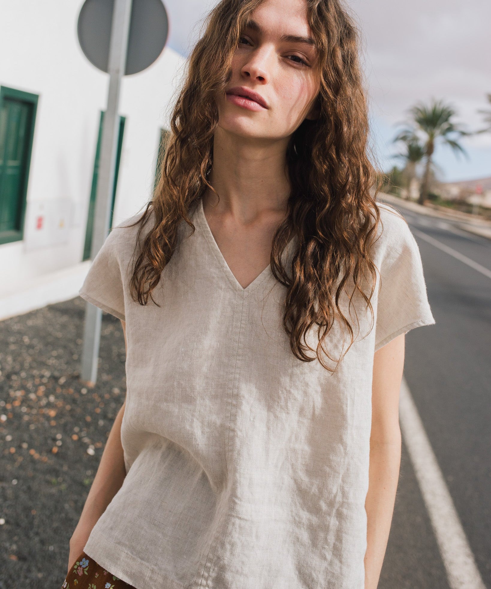 MALTA boxy linen top - notperfectlinen