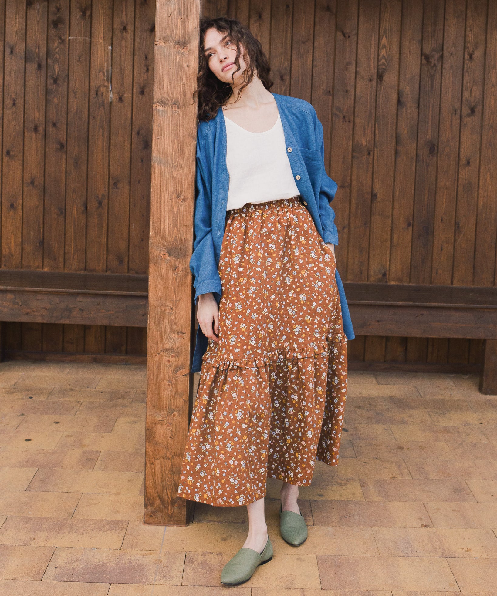 WILLOW maxi linen skirt - notPERFECTLINEN