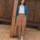 WILLOW maxi linen skirt