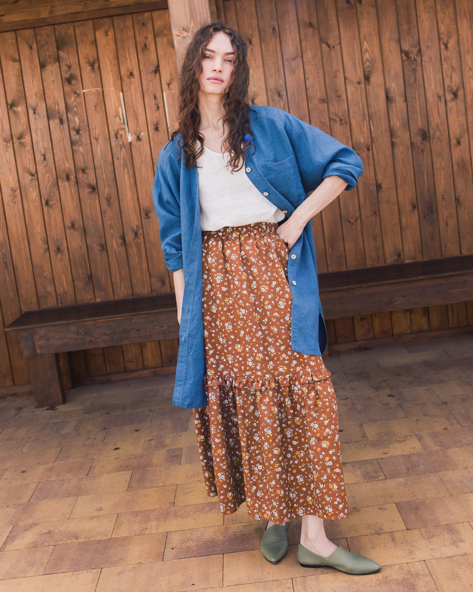 LIVORNO oversized linen shirt - notperfectlinen