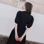 ELLA knot front button shirt linen - notperfectlinen