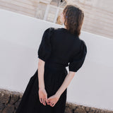 ELLA knot front button shirt linen - notperfectlinen