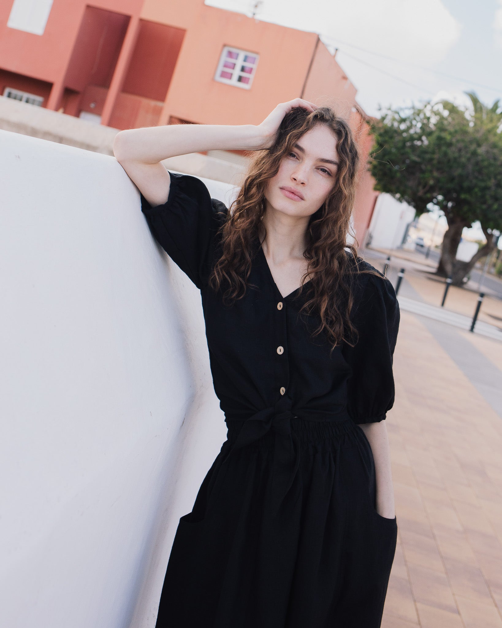 OIA gathered linen skirt - notperfectlinen