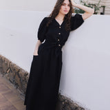 OIA gathered linen skirt - notperfectlinen