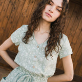 R: REINE waisted linen dress (Size: XL; Color: Dusty Lavender)