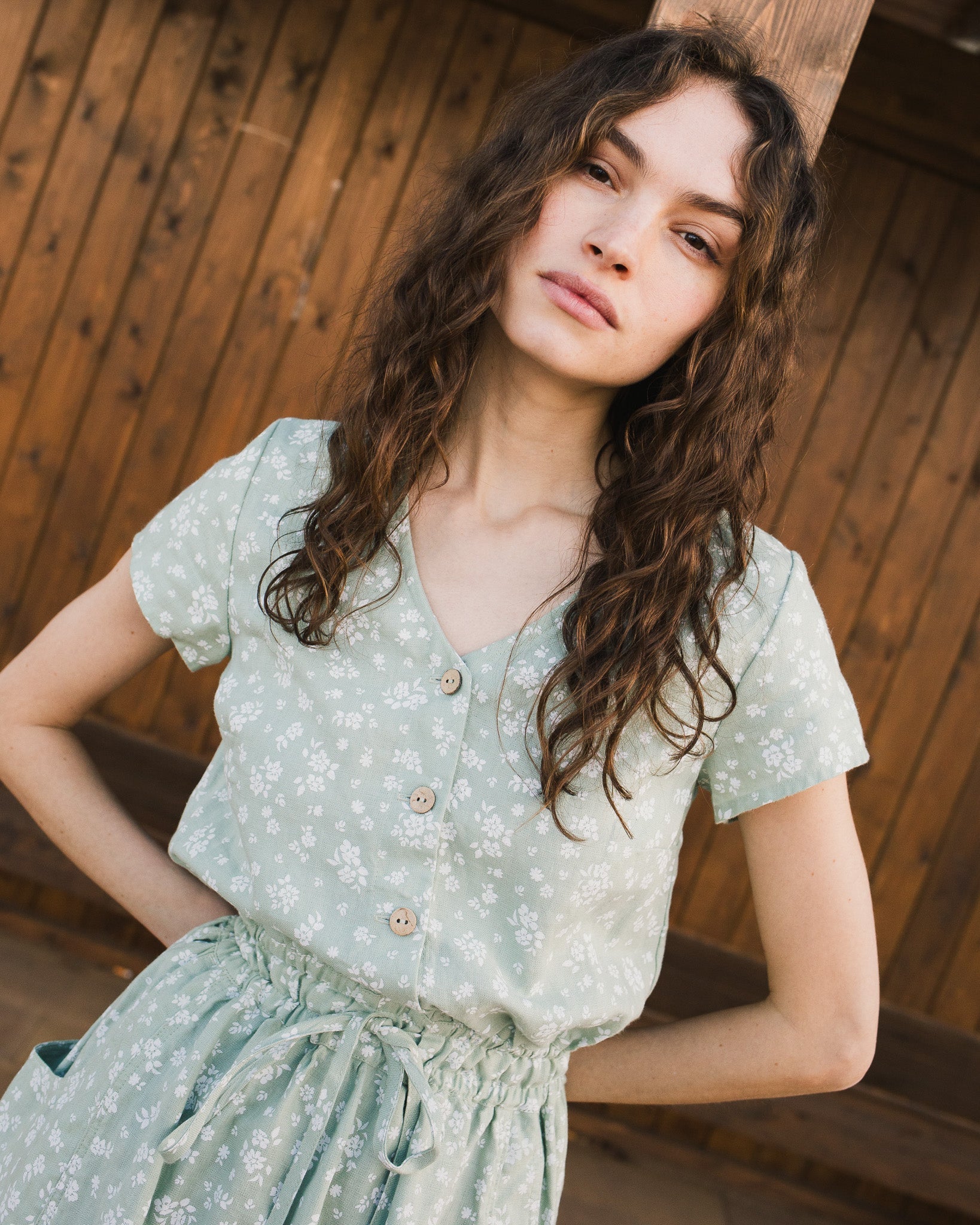 REINE waisted linen dress - notPERFECTLINEN