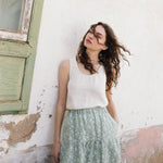 ANJALI two-tier linen skirt - notperfectlinen