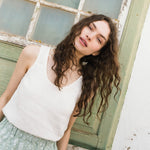 ANJALI two-tier linen skirt - notperfectlinen