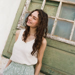 ANJALI two-tier linen skirt - notperfectlinen