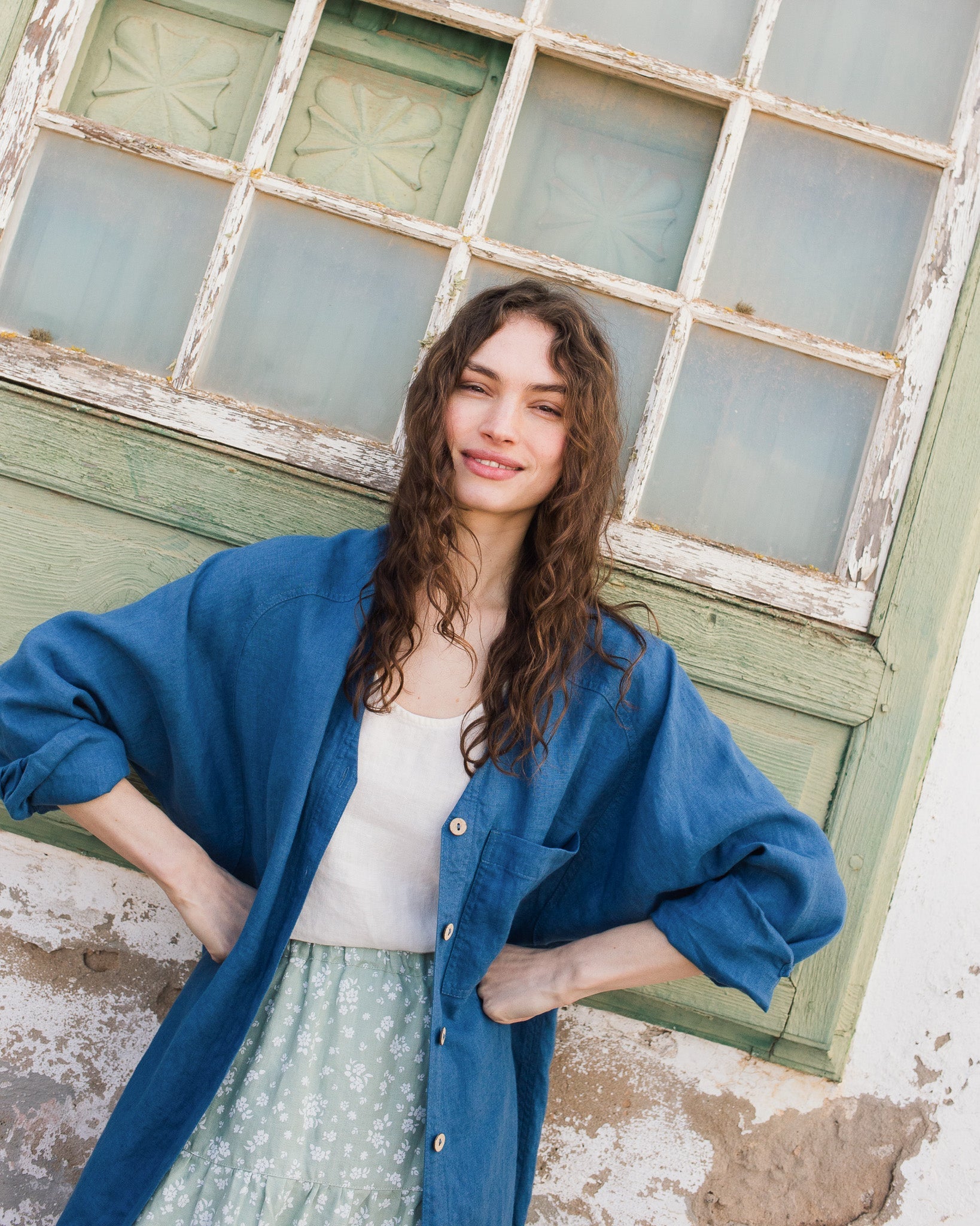 LIVORNO oversized linen shirt - notperfectlinen