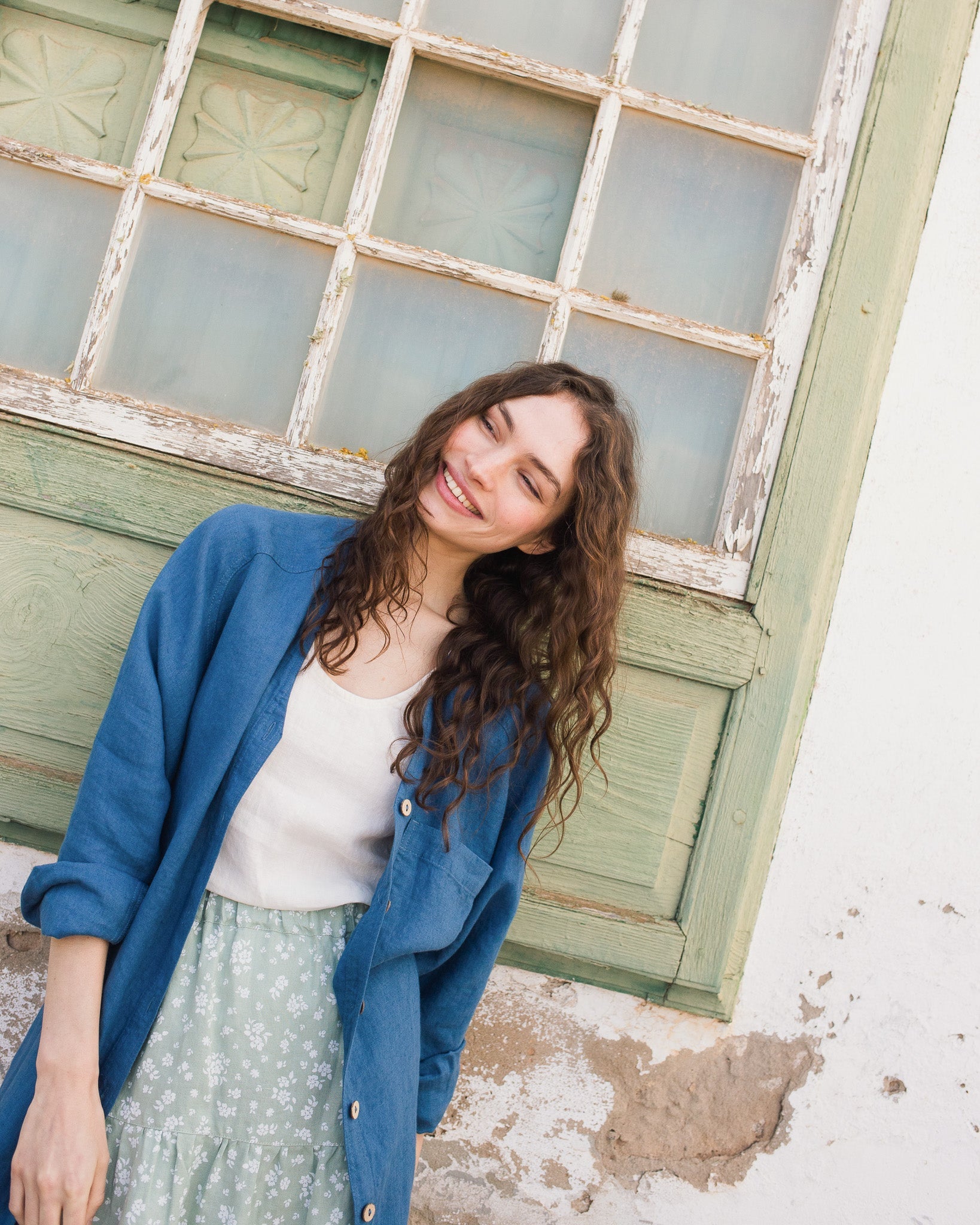 PORTO linen tank top - notperfectlinen