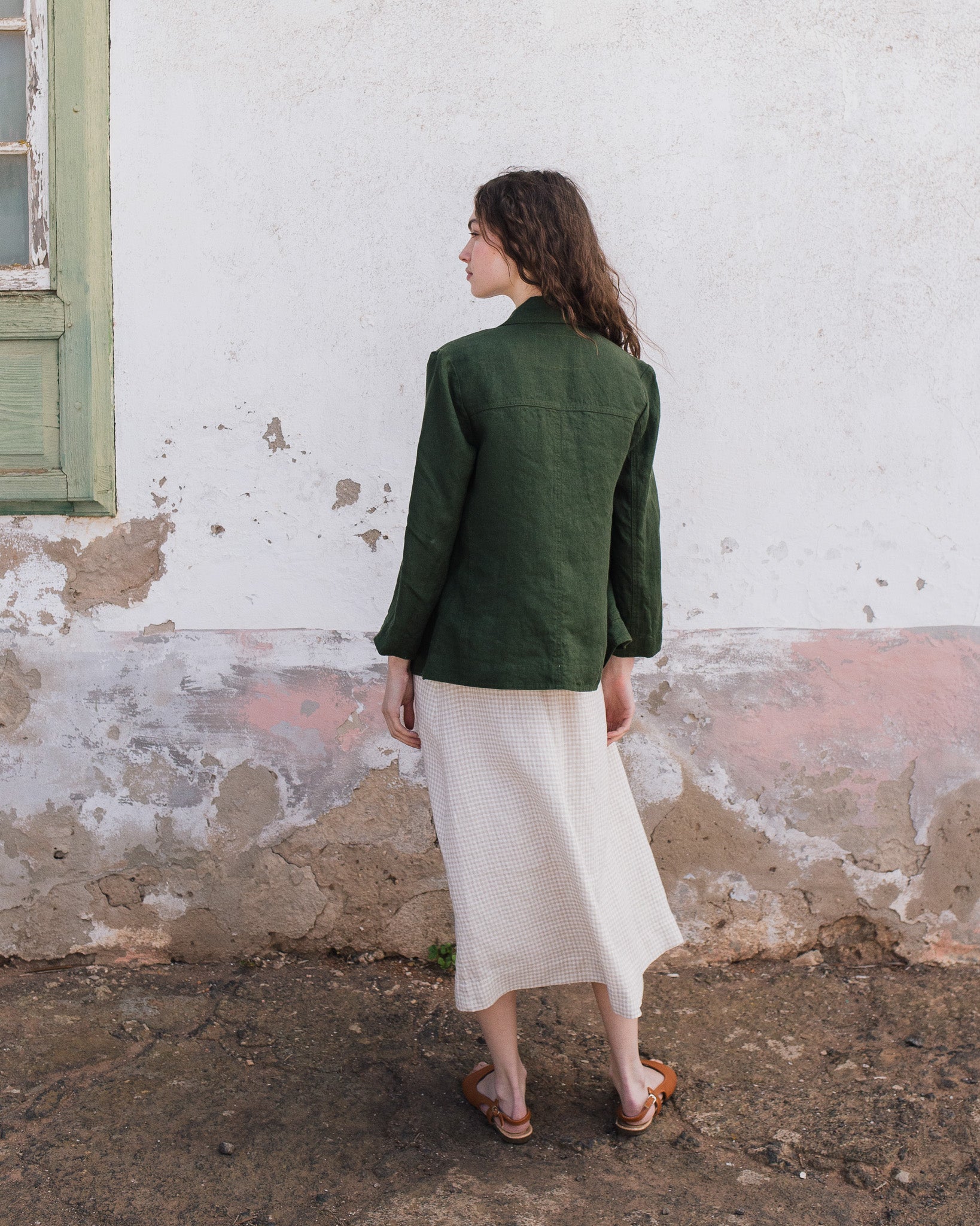 HELSINKI button down linen jacket - notperfectlinen