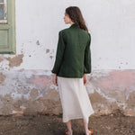 HELSINKI button down linen jacket - notperfectlinen