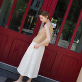 MIJAS bow tie linen blouse