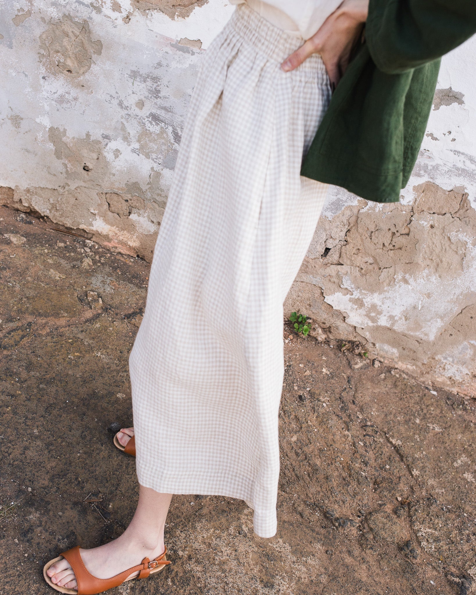 SION gathered linen skirt - notPERFECTLINEN