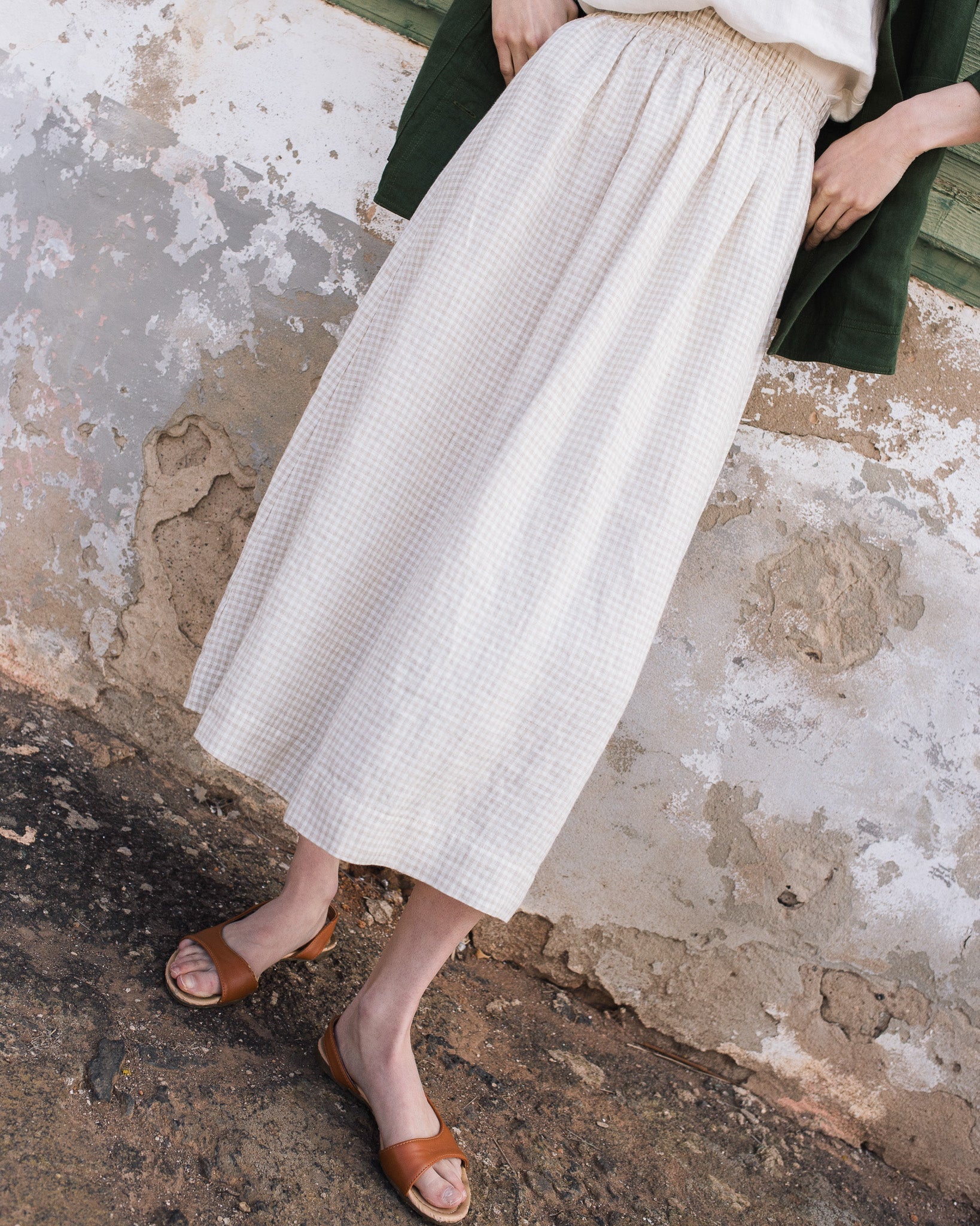 SION gathered linen skirt - notPERFECTLINEN