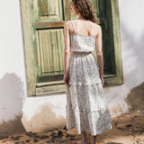 CU: Customized JULIETTE tiered slip linen dress (Size: XS; Color: Light Butter)