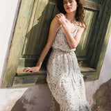 CU: Customized JULIETTE tiered slip linen dress (Size: XS; Color: Light Butter)