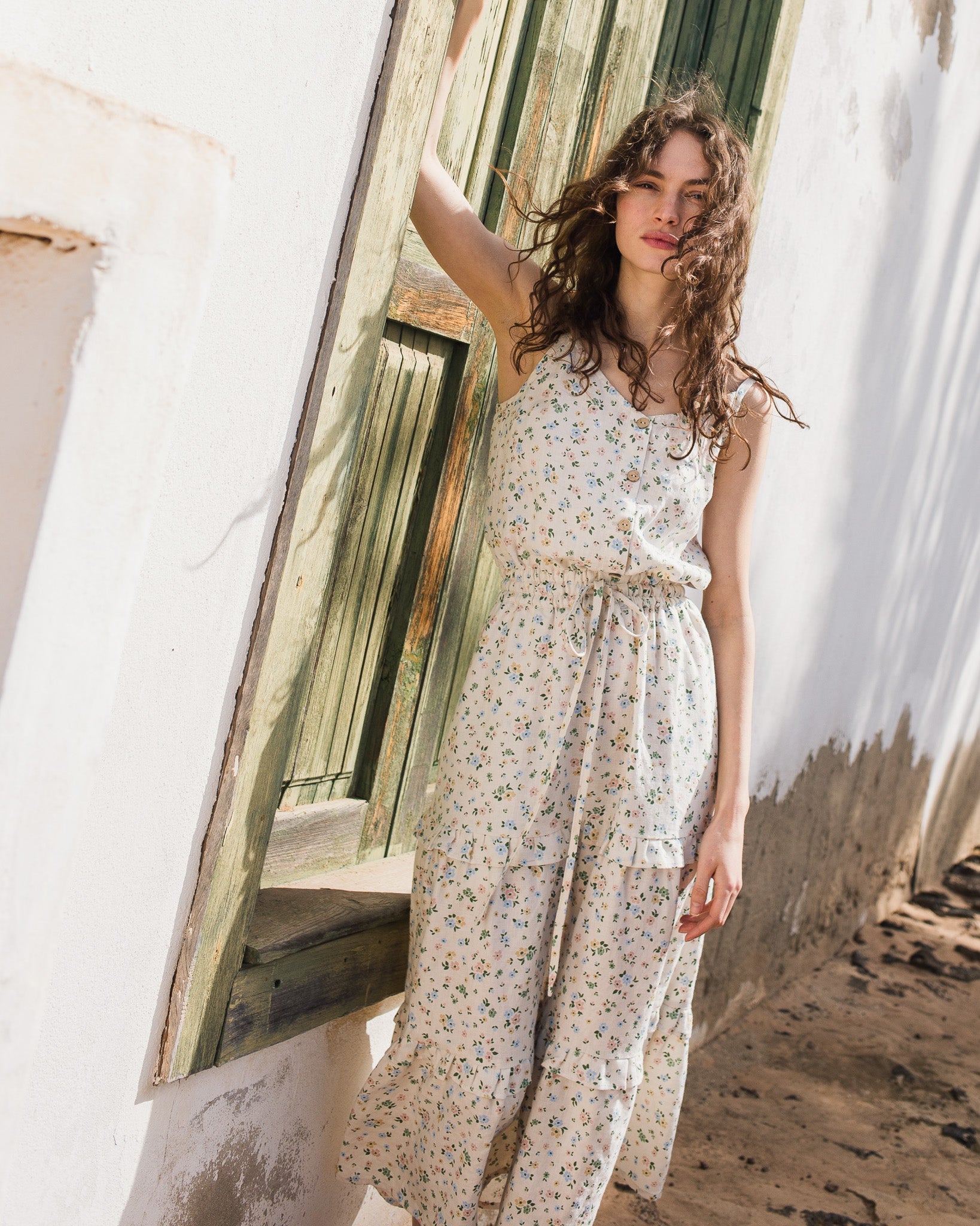 JULIETTE tiered slip linen dress - notperfectlinen