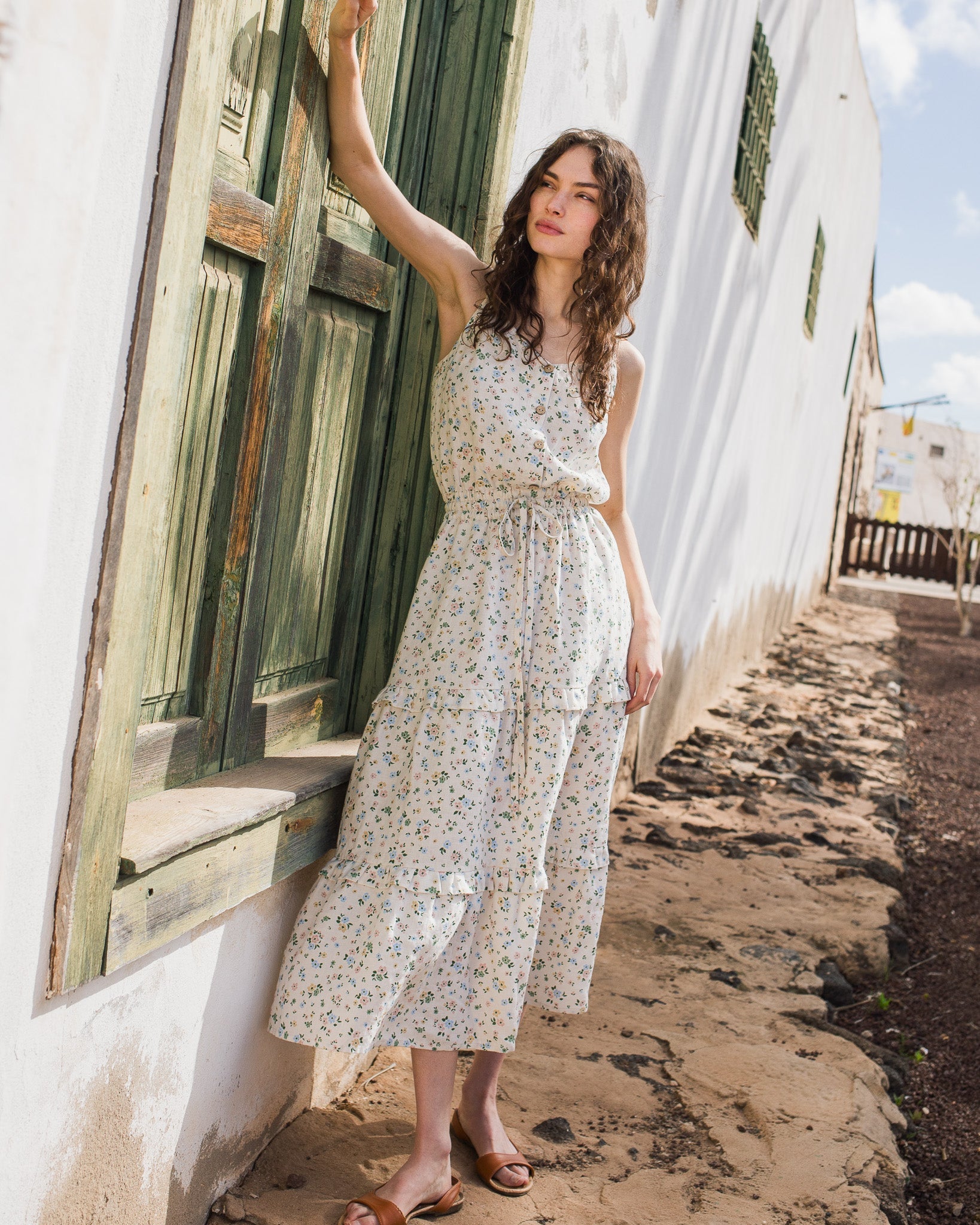 JULIETTE tiered slip linen dress - notperfectlinen