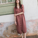 RONDA button down linen dress - notPERFECTLINEN