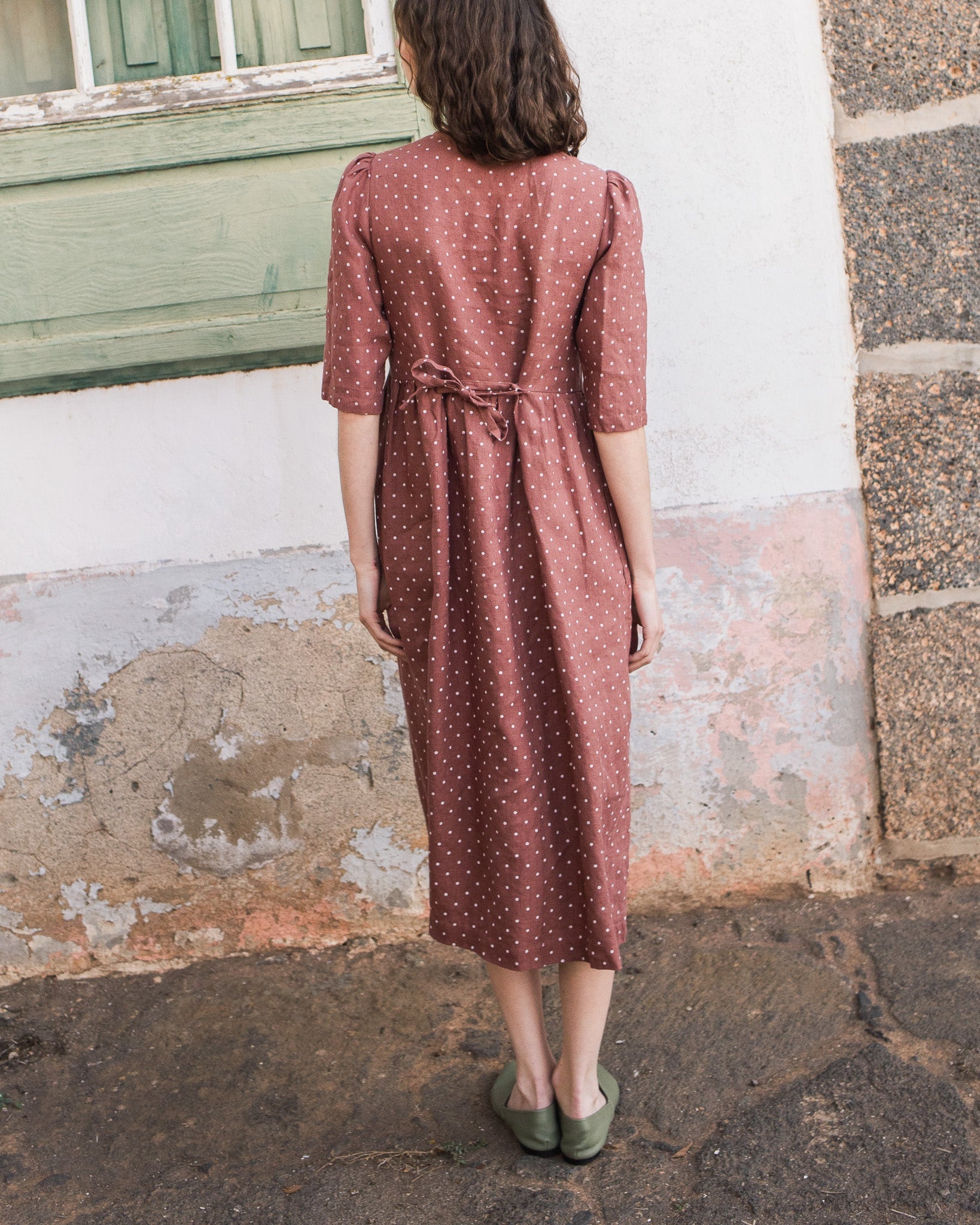 RONDA button down linen dress - notPERFECTLINEN