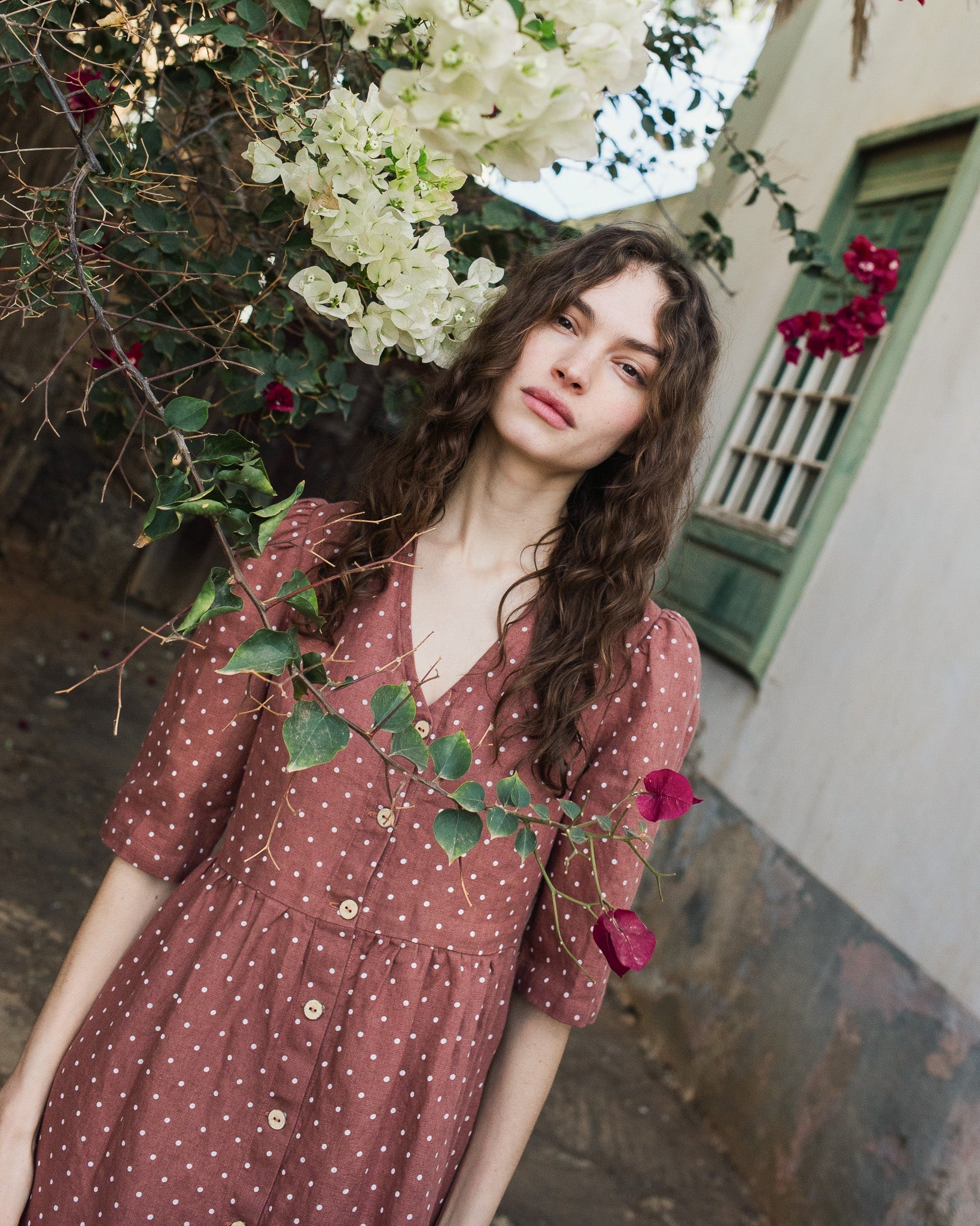 RONDA button down linen dress - notPERFECTLINEN