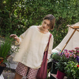 OLD LONDON oversized linen top