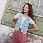 ANJALI two-tier linen skirt - notperfectlinen