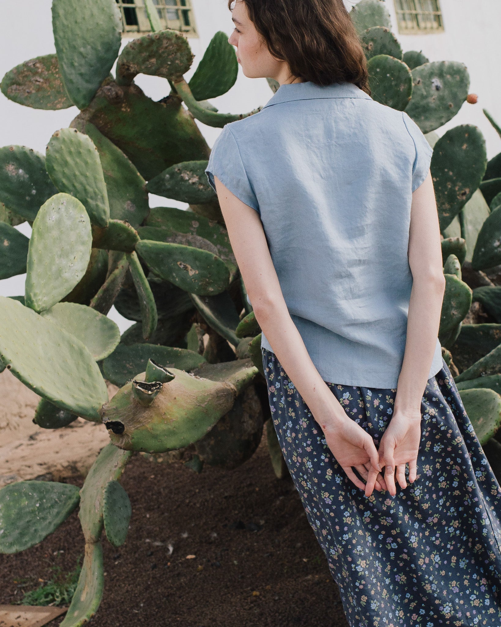 NOOSA collar linen shirt - notperfectlinen