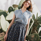 NOOSA collar linen shirt - notperfectlinen